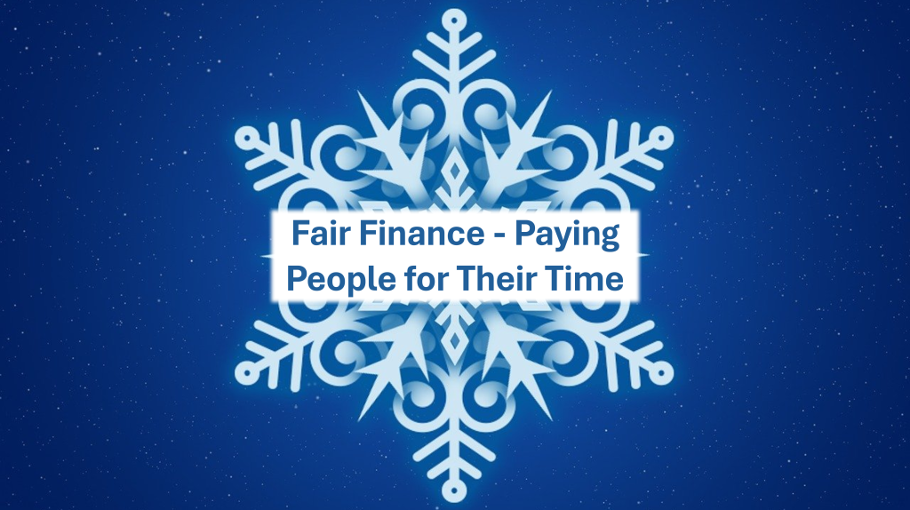 How can we approach the finance of partnerships fairly, such as paying people for their time?